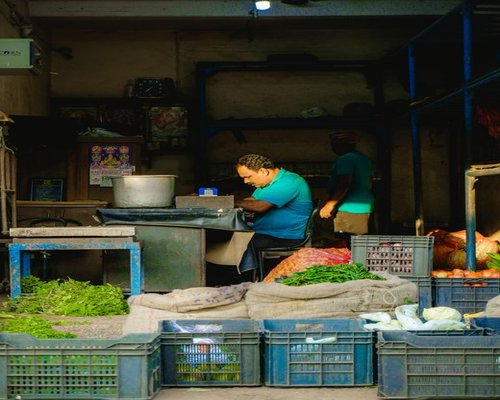 Fresh vegetables at a local Indian market